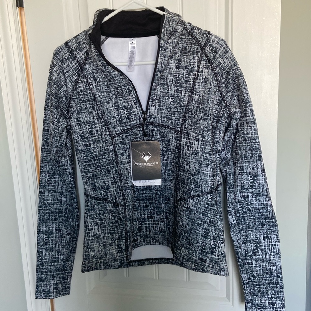 Obermeyer Sarah 1/4 zip fleece line pullover size small NWT